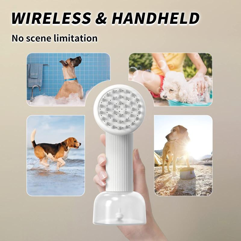 Transform Your Dog's Bath Time with the Uahpet Auto-Foaming Dog Bath Brush - Effortless Cleaning with Built-In Soap Dispenser