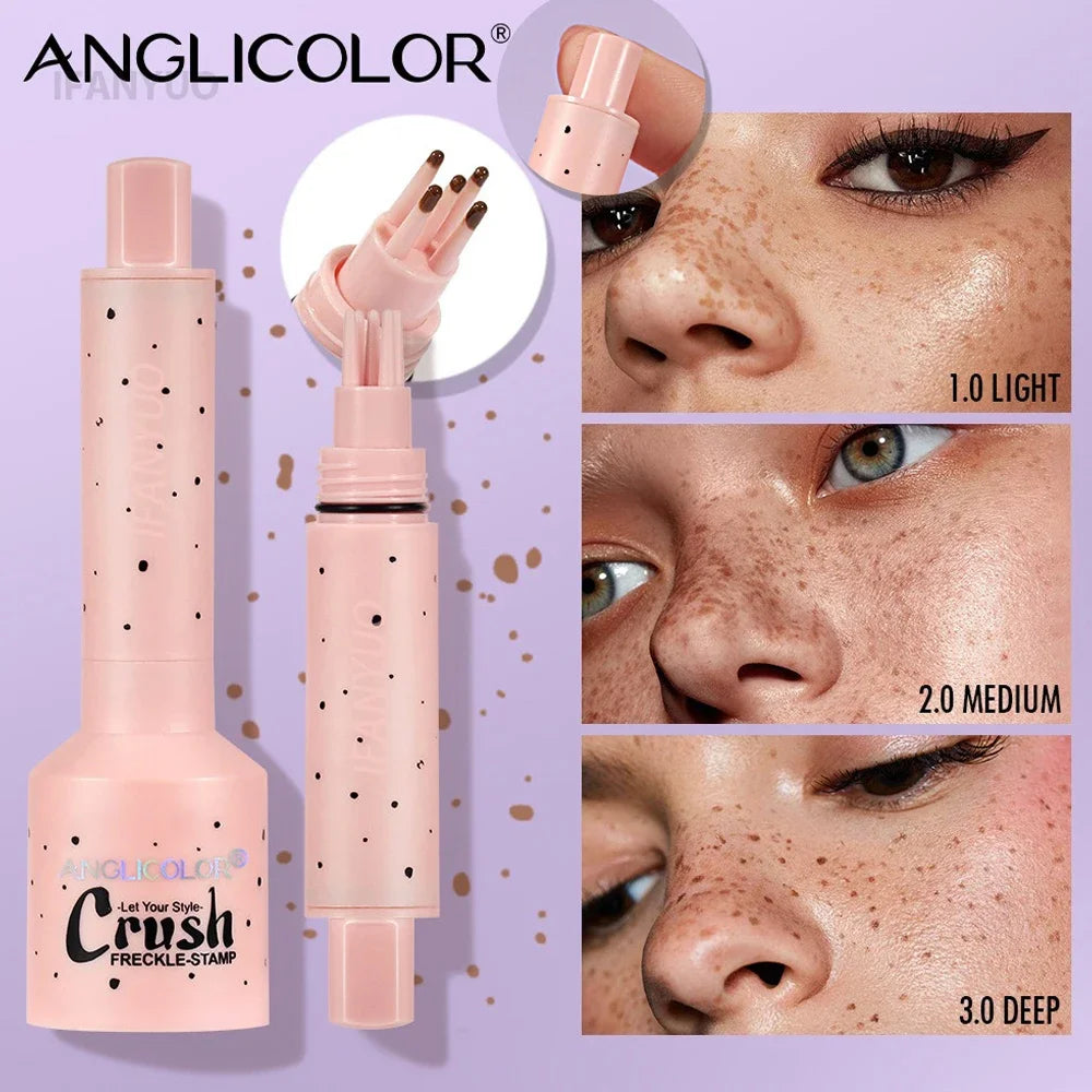Achieve Flawless Freckles with Our Liquid Air Cushion Freckle Stamp Pen – Waterproof and Natural Simulation for Effortless Makeup Looks!